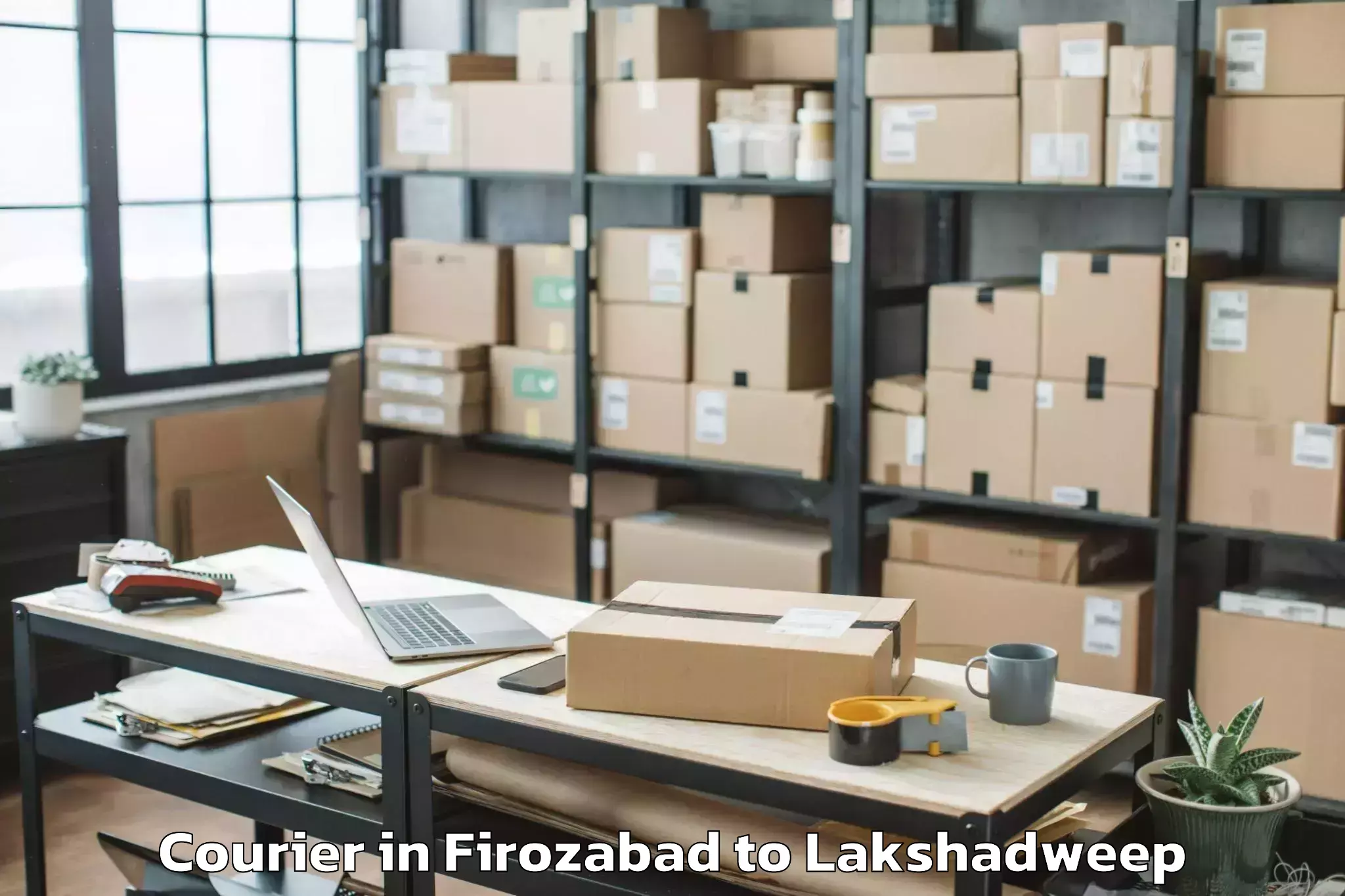 Expert Firozabad to Agatti Courier